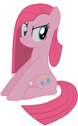 Size: 3126x5000 | Tagged: safe, artist:jennieoo, pinkie pie, earth pony, pony, g4, party of one, female, high res, mare, pinkamena diane pie, show accurate, simple background, solo, transparent background, vector, vector trace