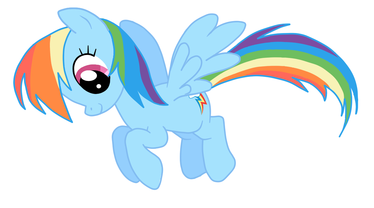 Рисовать rainbow dash