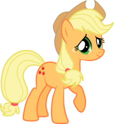 Size: 4255x4623 | Tagged: safe, artist:jennieoo, applejack, earth pony, pony, g4, absurd resolution, applejack's hat, cowboy hat, female, hat, mare, request, show accurate, simple background, solo, transparent background, vector