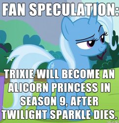 Size: 610x627 | Tagged: safe, trixie, twilight sparkle, alicorn, pony, g4, season 9, fan speculation, headcanon, meme, op is a duck, speculation