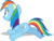 Size: 3976x3000 | Tagged: safe, artist:dashiesparkle, rainbow dash, pegasus, pony, g4, .svg available, butt, female, high res, mare, multicolored hair, plot, rainbutt dash, rear view, simple background, solo, transparent background, vector