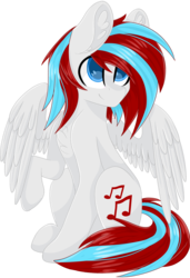 Size: 2048x3000 | Tagged: safe, artist:cinnamontee, oc, oc only, oc:weepy, pegasus, pony, colored pupils, female, high res, mare, simple background, sitting, solo, transparent background