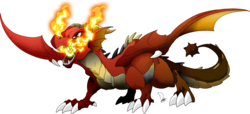 Size: 3103x1409 | Tagged: safe, artist:dormin-dim, oc, oc only, oc:mike the dragon, dragon, fire, horn, male, simple background, solo, transparent background