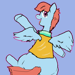 Size: 1280x1280 | Tagged: safe, artist:tacodeltaco, windy whistles, pegasus, pony, g4, female, happy, smiling, solo