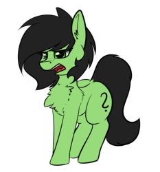 Size: 2736x2940 | Tagged: safe, artist:duop-qoub, oc, oc only, oc:filly anon, earth pony, pony, chest fluff, ear fluff, female, filly, high res, mare, open mouth, simple background, solo, transparent background