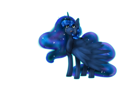 Size: 3508x2481 | Tagged: safe, artist:hanako-hisoka, princess luna, alicorn, pony, g4, crying, female, high res, mare, open mouth, simple background, solo, transparent background