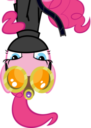 Size: 3918x5460 | Tagged: safe, artist:ocarina0ftimelord, pinkie pie, earth pony, pony, g4, the crystal empire, .svg available, absurd resolution, catsuit, clothes, female, goggles, mare, pinkie spy, simple background, sneaking suit, solo, transparent background, vector, vector trace