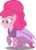 Size: 6253x8772 | Tagged: safe, artist:atomicmillennial, part of a set, pinkie pie, earth pony, pony, g4, inspiration manifestation, absurd resolution, alternate hairstyle, alternate universe, clothes, dress, female, her inspiration manifests, mare, part of a series, simple background, solo, story included, transparent background, vector