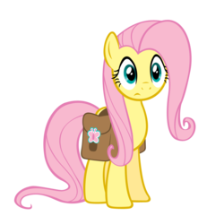 Size: 950x914 | Tagged: safe, artist:j-brony, fluttershy, pegasus, pony, g4, putting your hoof down, .psd available, .zip file at source, female, mare, saddle bag, simple background, solo, trace, transparent background