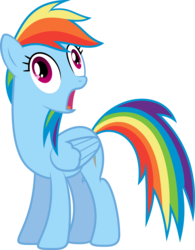 Size: 4680x6000 | Tagged: safe, artist:hourglass-vectors, rainbow dash, pegasus, pony, g4, rainbow falls, .svg available, absurd resolution, female, inkscape, mare, ponyscape, simple background, solo, transparent background, vector, vector trace