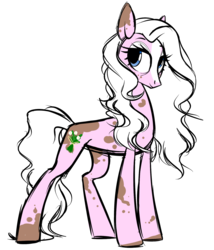 Size: 1714x2000 | Tagged: safe, artist:kellythedrawinguni, oc, oc only, oc:lady, earth pony, pony, female, mare, simple background, solo, transparent background