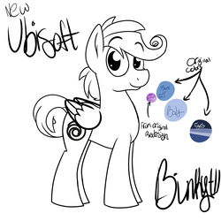 Size: 1024x1024 | Tagged: safe, artist:binkyt11, oc, oc only, pegasus, pony, male, ponified, simple background, solo, stallion, ubisoft, white background