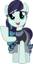 Size: 2962x5741 | Tagged: safe, artist:jhayarr23, coloratura, earth pony, pony, g4, absurd resolution, clothes, dress, female, mare, open mouth, raised hoof, rara, simple background, singing, smiling, solo, transparent background, vector