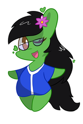 Size: 500x750 | Tagged: safe, artist:surplusflow, oc, oc only, oc:prickly pears, pony, heart, simple background, solo, style emulation, white background, ych result