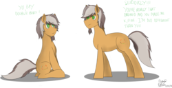 Size: 3210x1646 | Tagged: safe, artist:nguyendeliriam, oc, oc only, oc:deliriam, pony, double bodies, simple background, white background