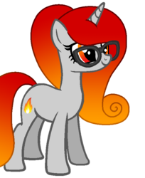 Size: 562x688 | Tagged: safe, artist:duyguusss, oc, oc only, oc:rocky flame, pony, unicorn, base used, female, glasses, mare, simple background, solo, transparent background