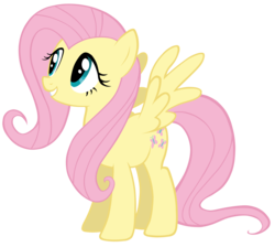 Size: 2230x2000 | Tagged: dead source, safe, artist:makintosh91, fluttershy, pony, g4, female, high res, simple background, solo, transparent background, vector