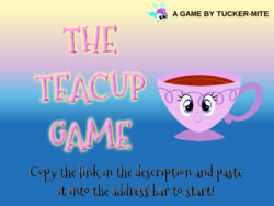 Size: 800x600 | Tagged: safe, artist:trini-mite, starlight glimmer, oc, oc:tucker-mite, pony, twittermite, g4, cup, game, inanimate tf, solo, teacup, teacupified, the teacup game, transformation