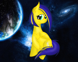 Size: 4000x3200 | Tagged: safe, artist:trigger_movies, oc, oc only, pegasus, pony, female, gift art, mare, solo, space