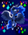 Size: 1200x1500 | Tagged: safe, artist:talonsofwater, princess luna, alicorn, pony, g4, diamond, female, flying, night, open mouth, solo, stars