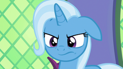 Size: 1280x720 | Tagged: safe, screencap, trixie, pony, all bottled up, g4, female, floppy ears, mare, solo