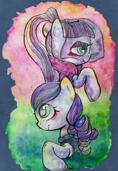 Size: 1716x2500 | Tagged: safe, artist:awk44, coloratura, earth pony, pony, g4, abstract background, bust, clothes, countess coloratura, female, mare, portrait, rara, solo, traditional art