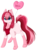 Size: 1024x1384 | Tagged: safe, artist:php146, oc, oc only, oc:amai, earth pony, pony, balloon, bandana, female, heart balloon, mare, simple background, solo, transparent background