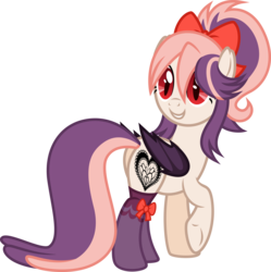 Size: 3585x3602 | Tagged: safe, artist:drakizora, oc, oc only, oc:sweet velvet, bat pony, pony, bow, clothes, female, hair bow, high res, mare, simple background, socks, solo, stockings, thigh highs, transparent background