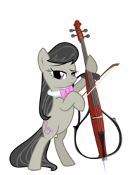 Size: 10000x12800 | Tagged: safe, artist:diskein, octavia melody, earth pony, pony, g4, absurd resolution, bipedal, electric cello, female, simple background, solo, transparent background, vector