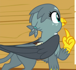 Size: 707x650 | Tagged: safe, screencap, gabby, griffon, g4, the fault in our cutie marks, butt, cropped, female, plot, solo