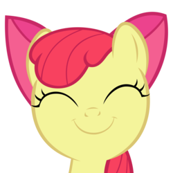 Size: 3555x3555 | Tagged: safe, artist:techrainbow, apple bloom, earth pony, pony, a friend in deed, g4, .svg available, adorabloom, cute, female, happy, high res, photoshop, simple background, smiling, solo, transparent background, vector