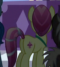 Size: 191x214 | Tagged: safe, screencap, dark moon, fleur de verre, graphite, pony, g4, princess spike, butt, cropped, plot, tail wrap