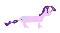 Size: 743x410 | Tagged: safe, starlight glimmer, pony, unicorn, g4, abomination, female, hilarious in hindsight, long glimmer, long pony, ms paint, solo, wat, you tried