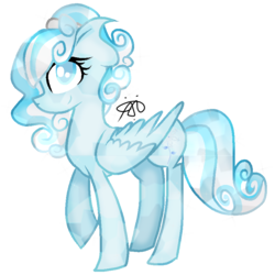 Size: 832x833 | Tagged: safe, artist:gallantserver, oc, oc only, oc:snowdrop, crystal pegasus, crystal pony, pony, concave belly, crystallized, simple background, solo, transparent background