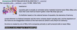 Size: 1172x458 | Tagged: safe, screencap, equestria girls, g4, /mlp/, 4chan, 4chan screencap, headcanon, text