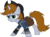 Size: 6634x4911 | Tagged: safe, artist:aborrozakale, oc, oc only, oc:littlepip, pony, unicorn, fallout equestria, g4, absurd resolution, clothes, fallout, female, hat, jumpsuit, mare, pipleg, saddle bag, scar, simple background, solo, transparent background, vault suit, vector