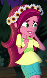 Size: 433x719 | Tagged: safe, screencap, gloriosa daisy, equestria girls, g4, my little pony equestria girls: legend of everfree, clothes, cropped, female, shorts, solo