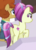 Size: 177x246 | Tagged: safe, screencap, dr. steve brule, fleur de verre, earth pony, pony, g4, my little pony: friendship is magic, princess spike, butt, cropped, duo, female, male, mare, plot, stallion