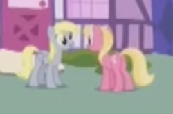 Size: 354x232 | Tagged: safe, screencap, derpy hooves, lily, lily valley, pony, discordant harmony, g4, cropped