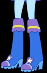 Size: 194x299 | Tagged: safe, trixie, equestria girls, g4, boots, boots shot, female, high heel boots, legs, pictures of legs, stars