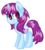 Size: 178x200 | Tagged: safe, artist:berrypunchrules, mystery mint, pony, unicorn, g4, equestria girls ponified, female, horn, looking at you, mare, ponified, smiling, solo