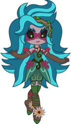 Size: 1731x3001 | Tagged: safe, artist:cloudy glow, gaea everfree, gloriosa daisy, equestria girls, g4, my little pony equestria girls: legend of everfree, chibi, clothes, cute, equestria girls minis, female, simple background, smiling, solo, transparent background, vector