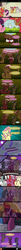 Size: 600x7056 | Tagged: safe, artist:ladyanidraws, apple bloom, big macintosh, cheerilee, fluttershy, marble pie, scootaloo, sugar belle, sweetie belle, earth pony, pegasus, pony, unicorn, g4, axe, big macintosh gets all the mares, female, gauntlet, high res, knife, love triangle, male, our town, revenge, ship:sugarmac, shipping, straight, weapon