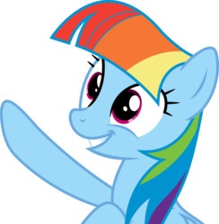 Size: 4228x4331 | Tagged: safe, artist:xhalesx, rainbow dash, pegasus, pony, g4, the lost treasure of griffonstone, .svg available, absurd resolution, female, manebow sparkle, mare, simple background, solo, transparent background, vector, vector trace