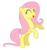 Size: 4000x4238 | Tagged: safe, artist:dribmeg, fluttershy, pegasus, pony, g4, ^^, absurd resolution, cute, eyes closed, female, happy, mare, open mouth, rearing, shyabetes, simple background, smiling, solo, transparent background, vector