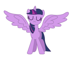 Size: 3938x3125 | Tagged: safe, artist:ppyfmlp, twilight sparkle, alicorn, pony, g4, magical mystery cure, female, high res, mare, simple background, solo, transparent background, twilight sparkle (alicorn), vector, vector trace