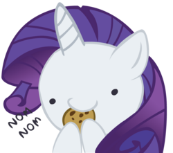 Size: 850x750 | Tagged: safe, artist:ocarina0ftimelord, rarity, pony, g4, cookie, female, food, nom, simple background, solo, transparent background, vector