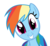 Size: 1084x1000 | Tagged: safe, artist:drunkhedgehog, rainbow dash, pegasus, pony, g4, female, mare, simple background, solo, squee, transparent background, vector