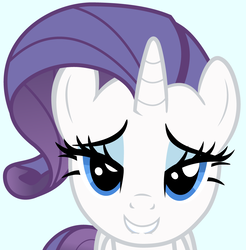 Size: 1000x1015 | Tagged: safe, artist:punchingshark, rarity, pony, unicorn, g4, .zip file at source, blue background, female, lip bite, mare, simple background, solo, vector, vector trace