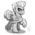 Size: 3375x3375 | Tagged: safe, artist:drawponies, thunderlane, pegasus, pony, g4, annoyed, butt, grayscale, high res, male, mane, monochrome, plot, short mane, sketch, solo, stallion, thunderbutt, thunderlane is not amused, unamused, underhoof